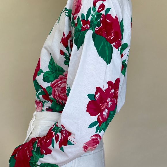 VINTAGE Red Rose long sleeve t-shirt - Picture 2 of 5